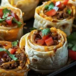 Delicious Taco Pinwheels Recipe for Quick Appetizers finished dish