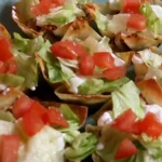 Delicious Taco Salad Cups Recipe in Easy Steps finished dish
