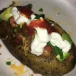 Delicious Taco Stuffed Baked Potatoes Recipe finished dish