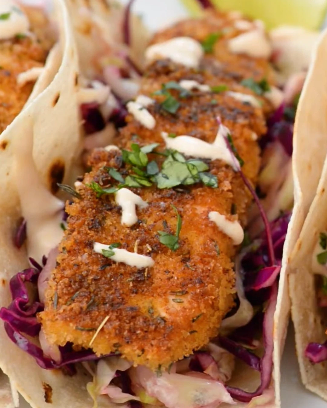 Delicious TACOS WITH CRISPY SALMON Recipe to Try finished dish