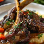 Delicious Tender Braised Lamb Shanks with Vegetables Recipe finished dish