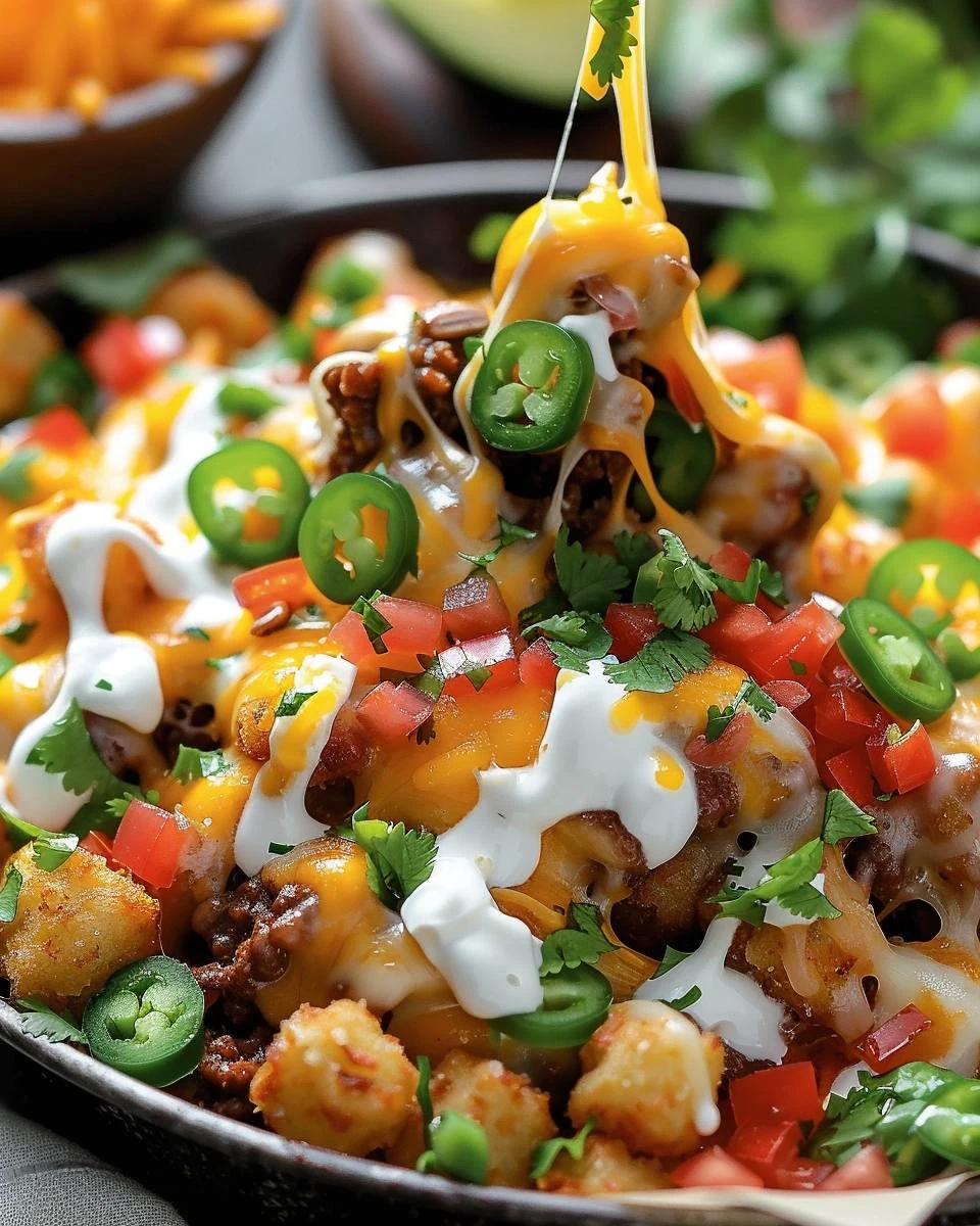 Delicious Totchos Recipe for Ultimate Comfort Food finished dish