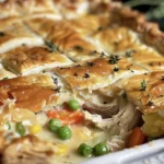 Delicious Turkey Pot Pie Recipe for Leftovers finished dish