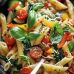 Delicious Vegetable Pasta Recipe for a Quick Meal finished dish