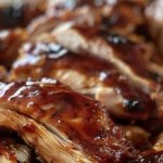 Delicious Zesty Slow Cooker Chicken Barbecue Recipe finished dish
