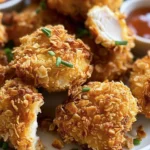 Deliciously Crunchy Crispy Cornflake Chicken Bites finished dish