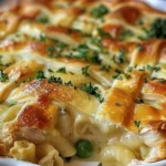 Deliciously Easy Magic Chicken Pie Recipe finished dish