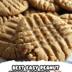Deliciously Simple Best Easy Peanut Butter Cookies finished dish