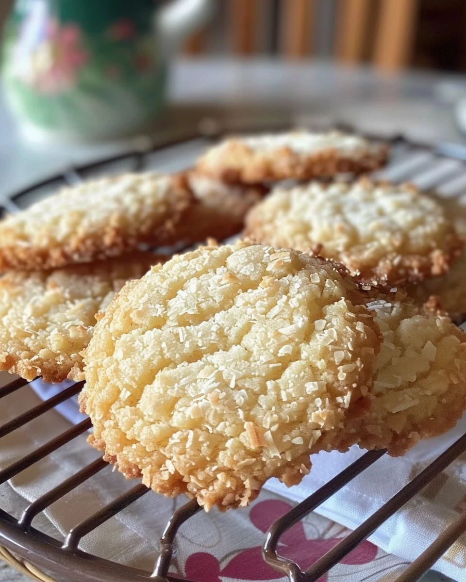 Deliciously Simple Coconut Sugar Cookies Recipe finished dish
