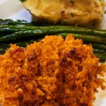 Delightful Baked Crispy Cheddar Chicken Recipe finished dish