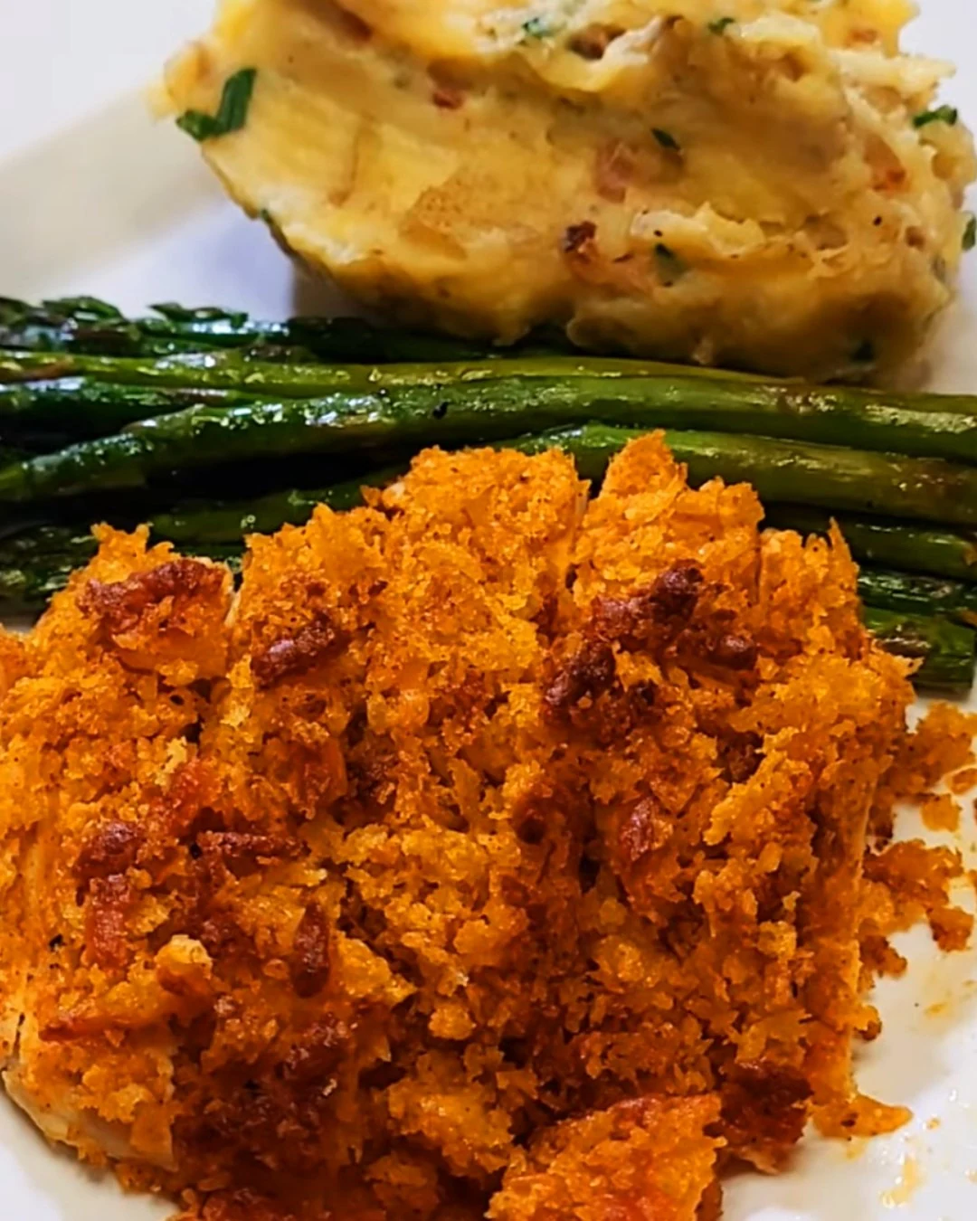 Delightful Baked Crispy Cheddar Chicken Recipe finished dish