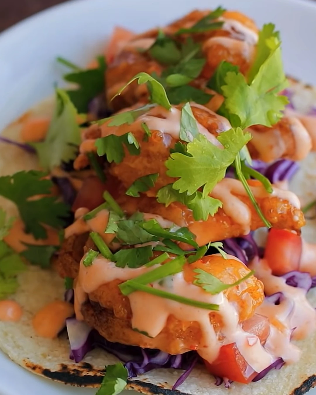 Delightful Bang Bang Shrimp Tacos Recipe finished dish
