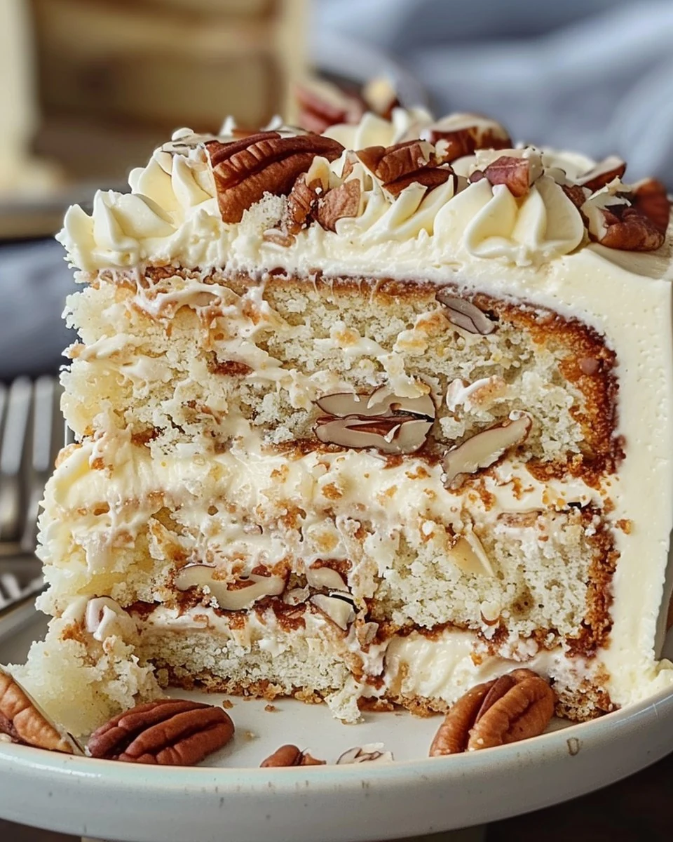 Delightful Butter Pecan Cake Recipe to Savor finished dish