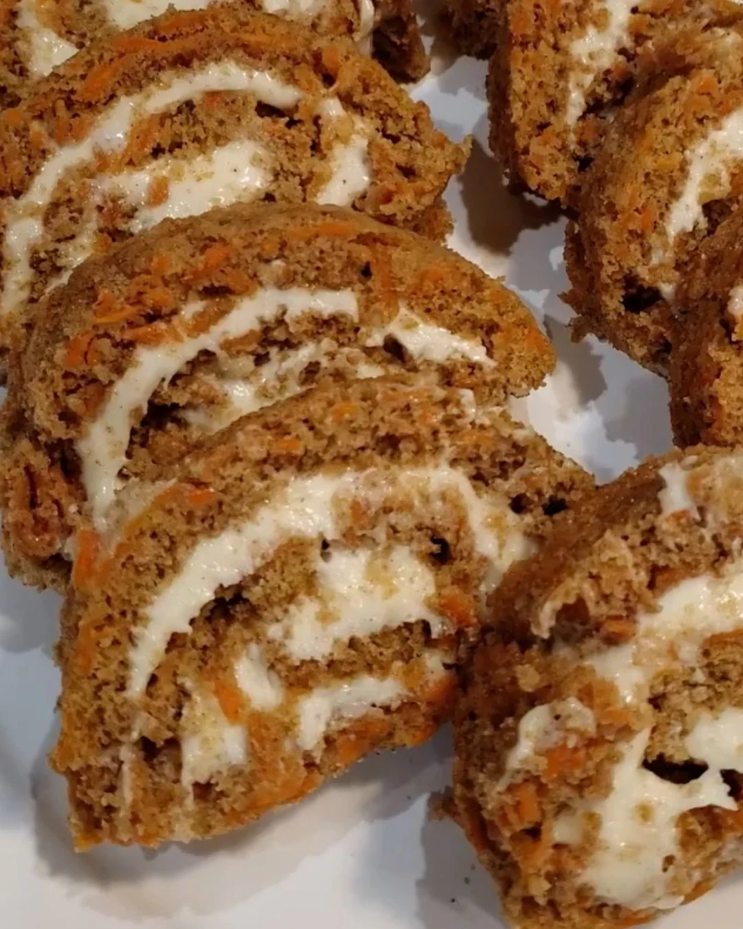 Delightful Carrot Cake Roll with Cream Cheese Recipe finished dish