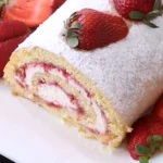 Delightful Easy Strawberry Cake Roll Recipe finished dish