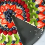 Delightful Fresh Fruit Pizza – A Sweet Treat to Share finished dish