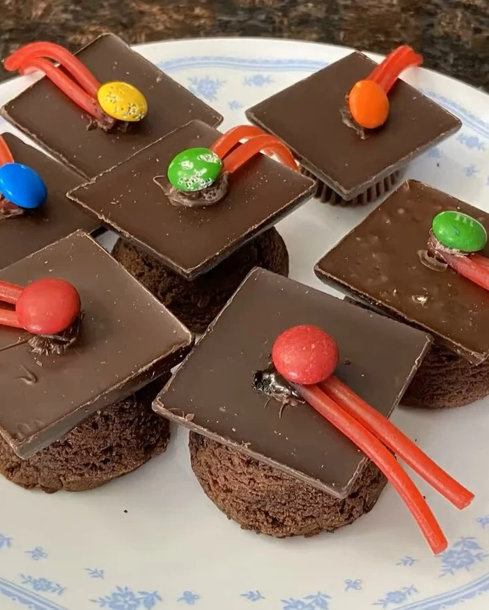 Delightful Graduation Caps graduation Recipe to Celebrate finished dish