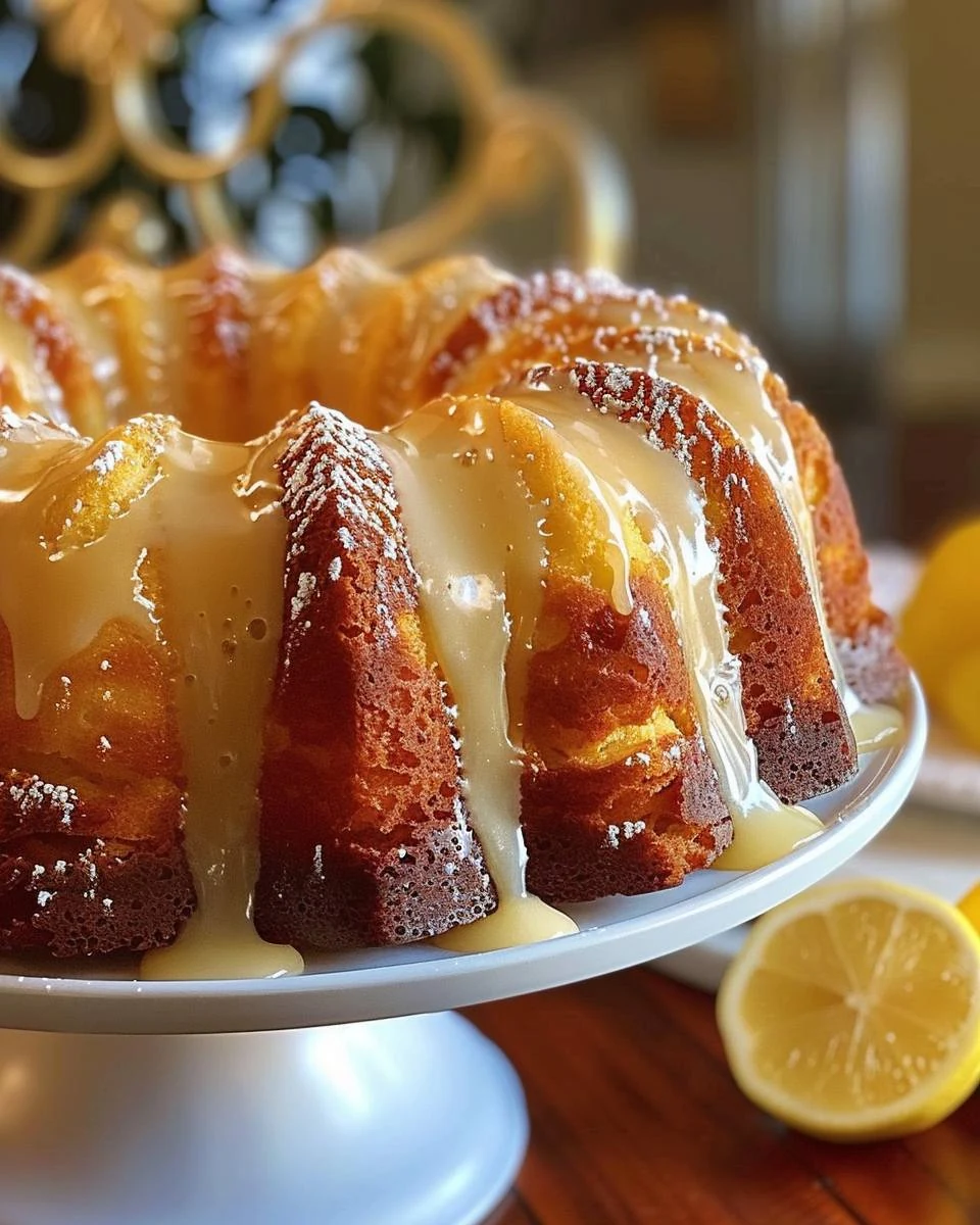 Delightful Lemon Bundt Cake Recipe You Must Try finished dish