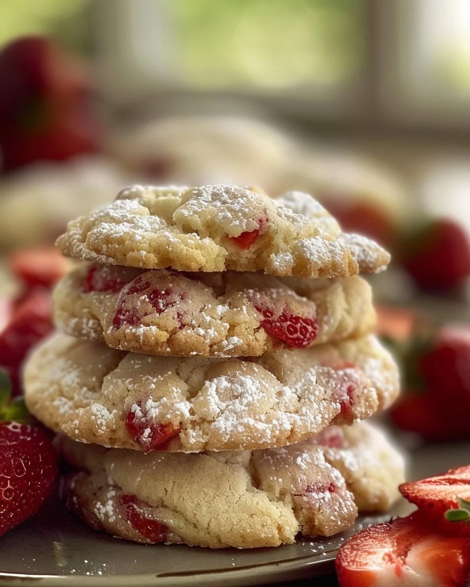 Delightful Strawberry Shortcake Cookies Recipe finished dish