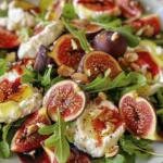 Delightful Summer Fig Burrata Salad Recipe finished dish
