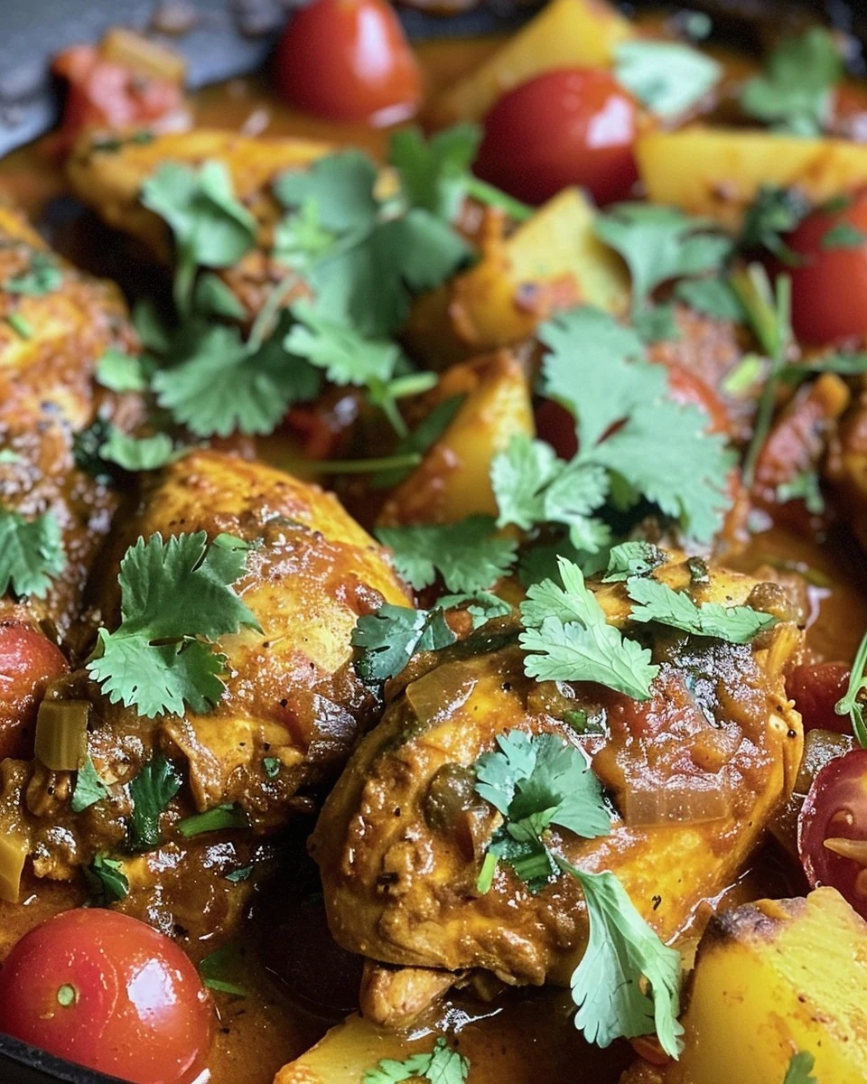 Discover Authentic African Chicken Curry Kuku Paka finished dish