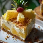 Discover Pineapple Right Side Up Cheesecake Delight finished dish