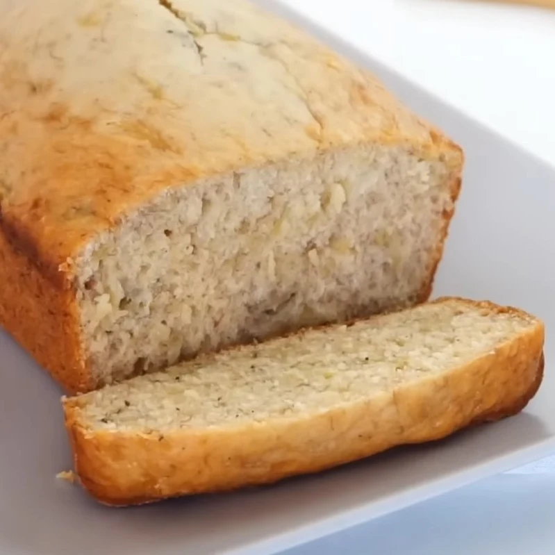 Easy 3 Ingredients Banana Bread Recipe finished dish