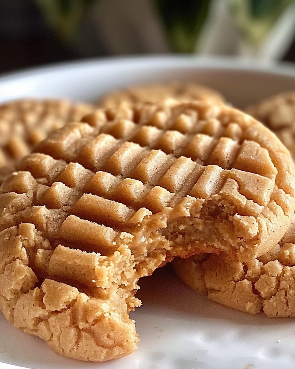 Easy Air Fryer Peanut Butter Cookies Recipe finished dish