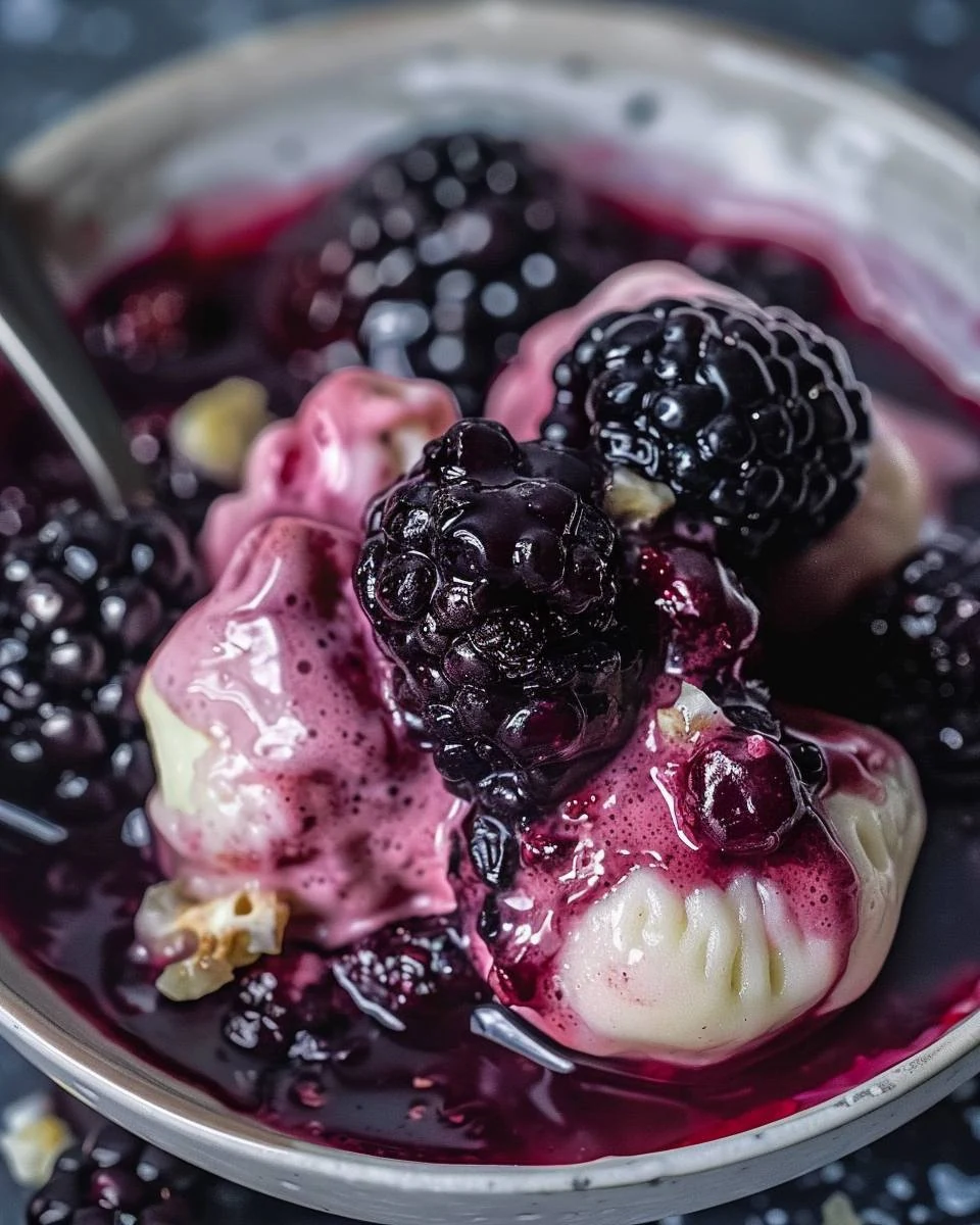 Easy and Delicious Blackberry Dumplings Recipe finished dish