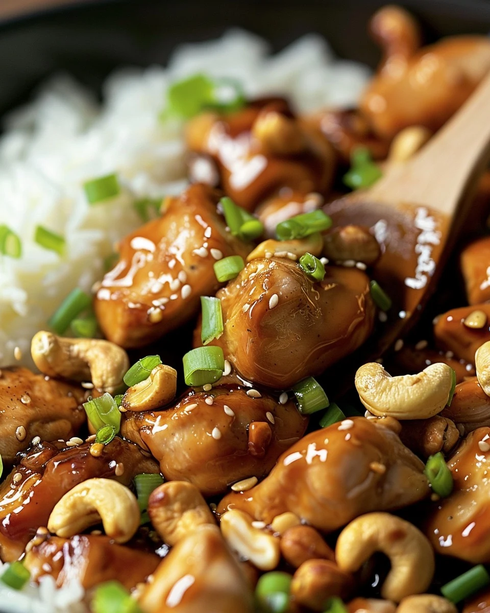 Easy and Delicious Cashew Chicken Recipe finished dish