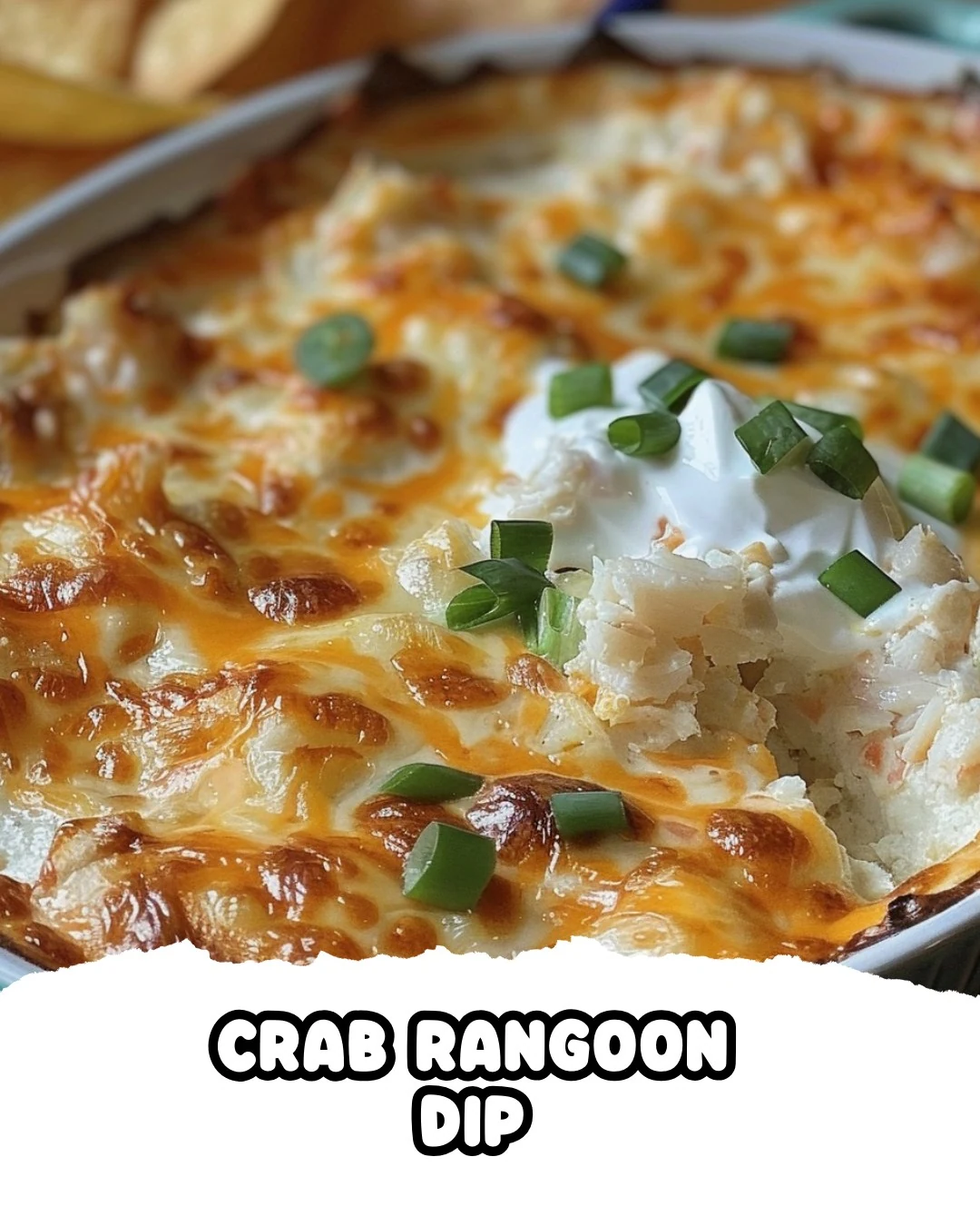 Easy and Delicious Crab Rangoon Dip Recipe finished dish