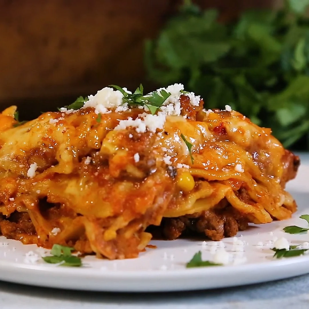 Easy and Delicious Mexican Lasagna Recipe finished dish