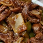 Easy and Delicious Pepper Steak Recipe in 30 Minutes finished dish