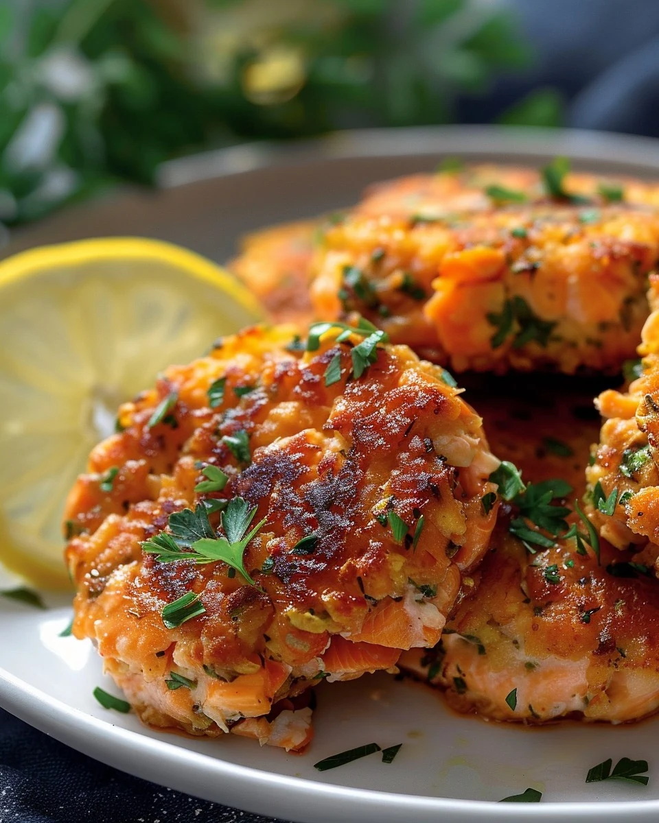 Easy and Delicious Salmon Patties Recipe finished dish