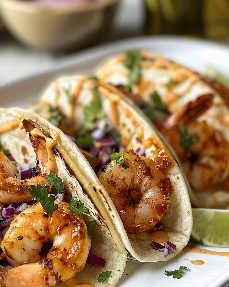 Easy and Delicious Shrimp Tacos Recipe finished dish