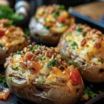 Easy and Delicious Stuffed Jacket Potatoes Recipe finished dish