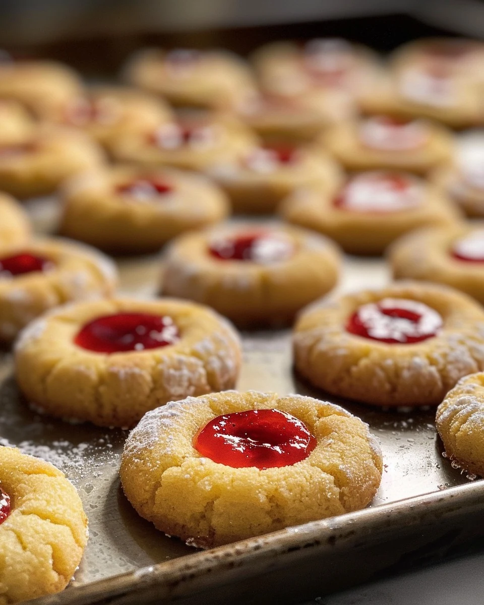 Easy and Delicious Thumbprint Cookies Recipe finished dish