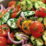 Easy and Refreshing Garden Salad Recipe finished dish