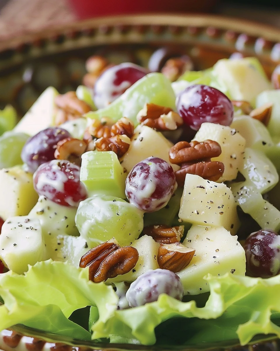 Easy and Refreshing Waldorf Salad Recipe finished dish