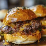 Easy Beef Cheddar Sliders for Your Next Gathering finished dish