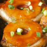Easy Brown Sugar-Glazed Pork Chops with Caramelized Pineapple finished dish