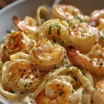 Easy Cajun Shrimp Alfredo Recipe for Dinner finished dish