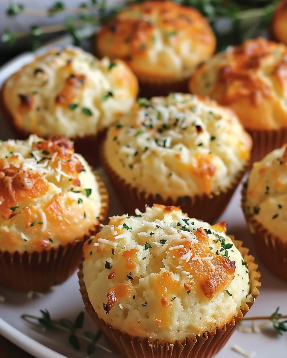 Easy Cheese Garlic Muffins Recipe for Everyone finished dish