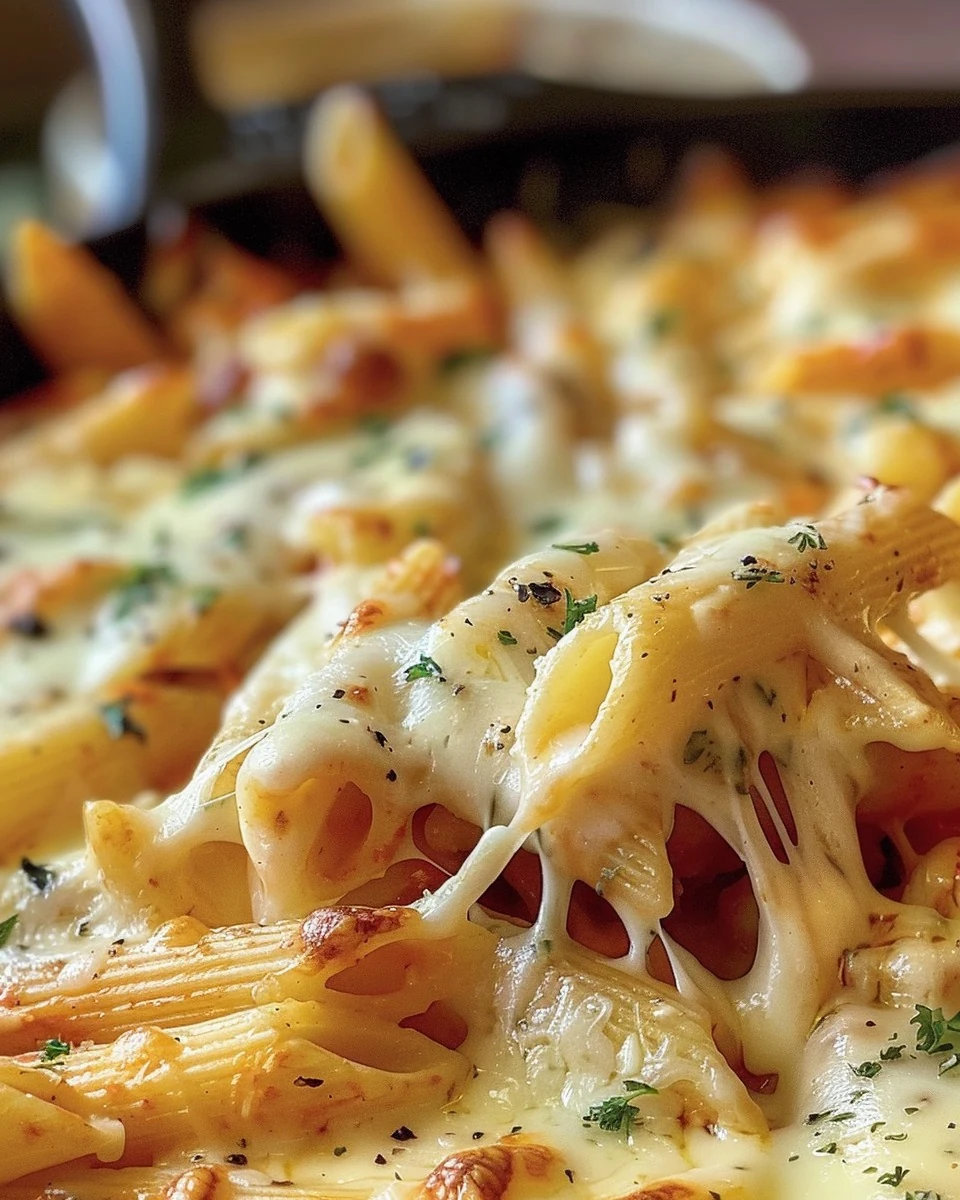 Easy Cheesy Baked Penne Recipe for Comforting Meals finished dish