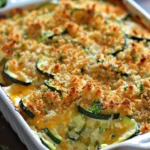 Easy Cheesy Zucchini Casserole: Comfort Food Delight finished dish