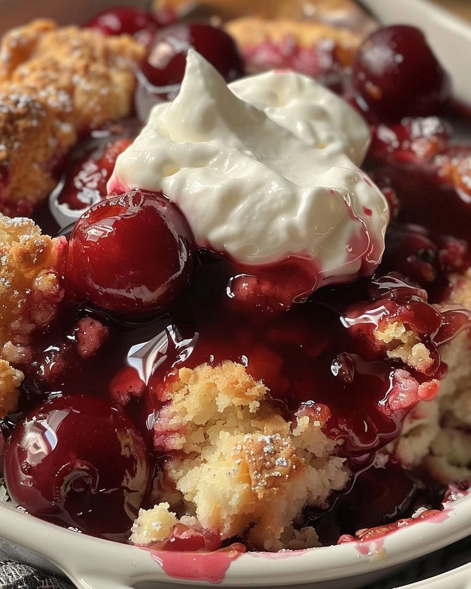 Easy Cherry Cobbler Recipe for Any Occasion finished dish