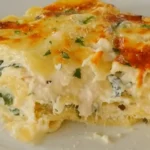Easy Chicken Alfredo Lasagna Pasta Recipe to Try Tonight finished dish