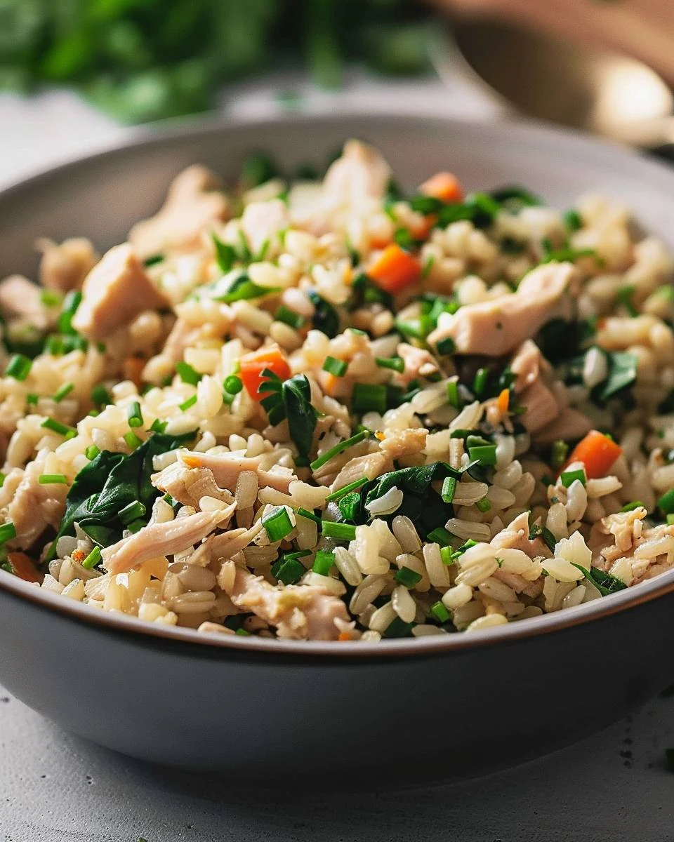 Easy Chicken and Rice Dog Food - A Wholesome Recipe finished dish