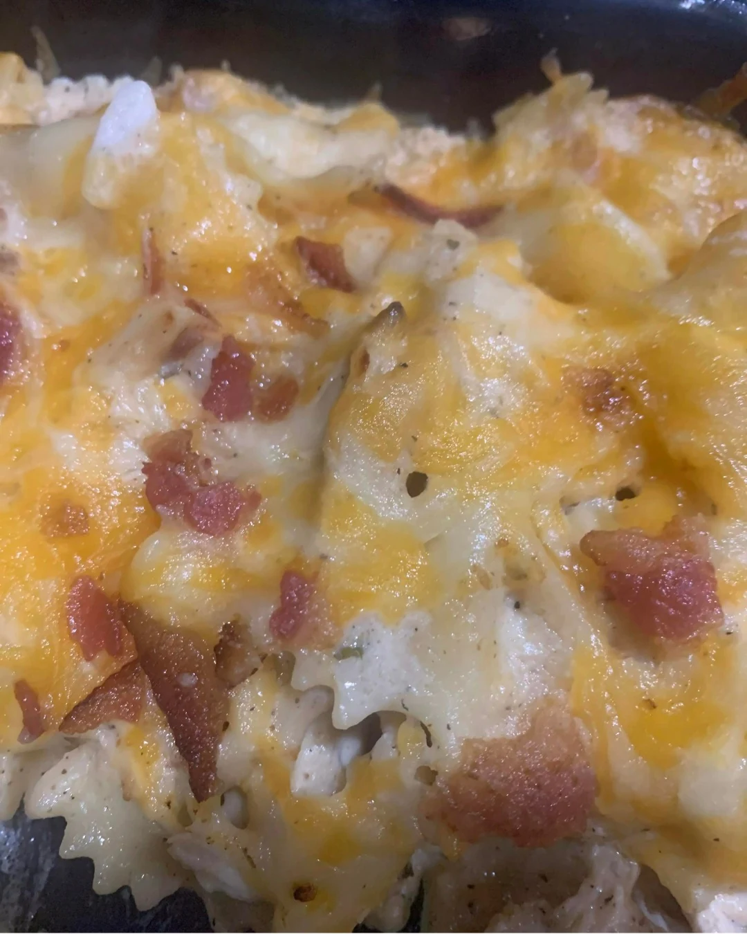 Easy Chicken Bacon Ranch Pasta Recipe for Dinner finished dish