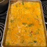 Easy Chicken Broccoli Rice Casserole Recipe finished dish